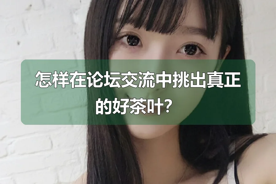 怎样在论坛交流中挑出真正的好茶叶?